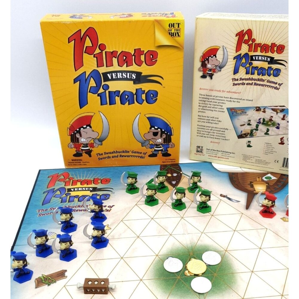 Pirate Versus Pirate Game 2 to 3 Players Out of the Box Age 8+ Family Complete